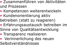 • Zusammenführen von Aktivitäten und